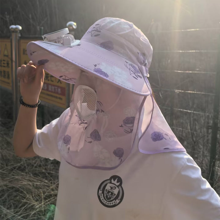 UV protection sun hat with removable insect net and breathable air vent Bowlift