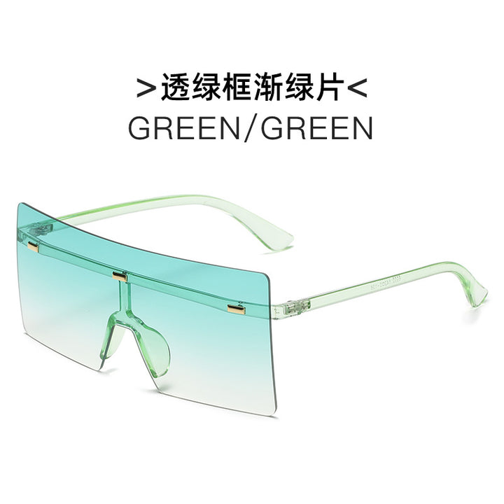 Women futuristic oversized sunglasses Bowlift