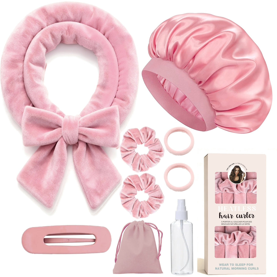 Heatless Satin Hair Curling Set