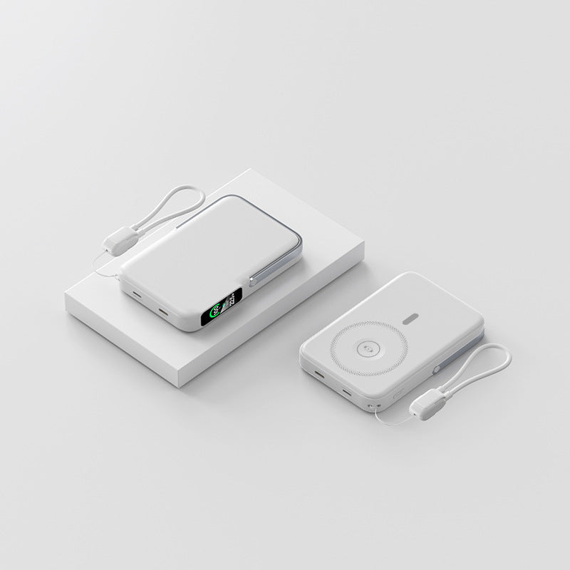 Ultrasonic lightweight power bank with integrated LED display and fast charging function Bowlift