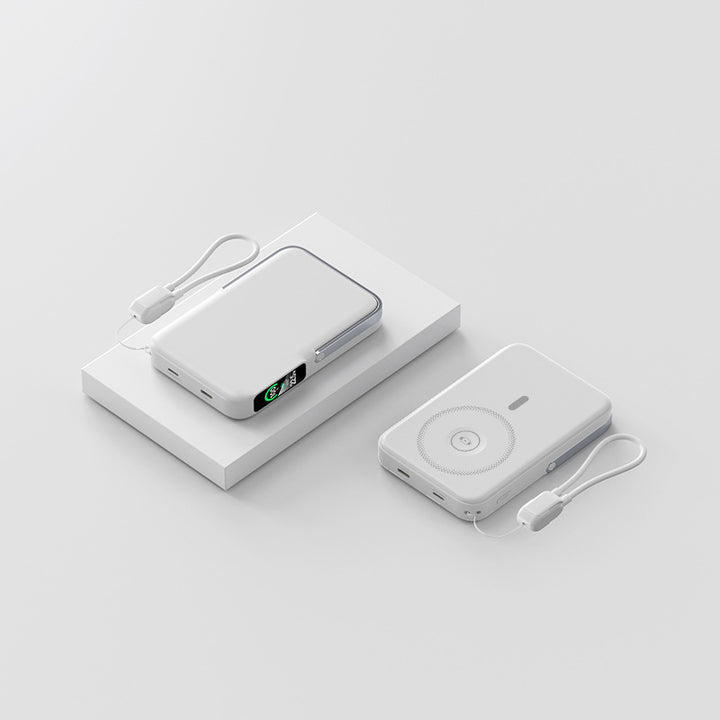 Ultrasonic lightweight power bank with integrated LED display and fast charging function Bowlift