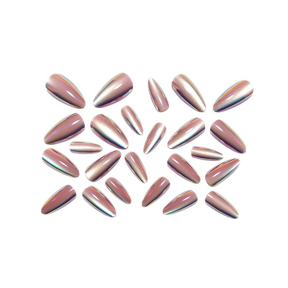 Artificial nails with holographic effect and elegant finish Bowlift