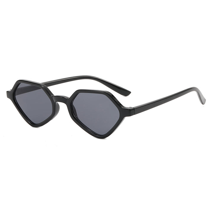 Women's Geometric Design Sunglasses with Mirrored Lenses Bowlift