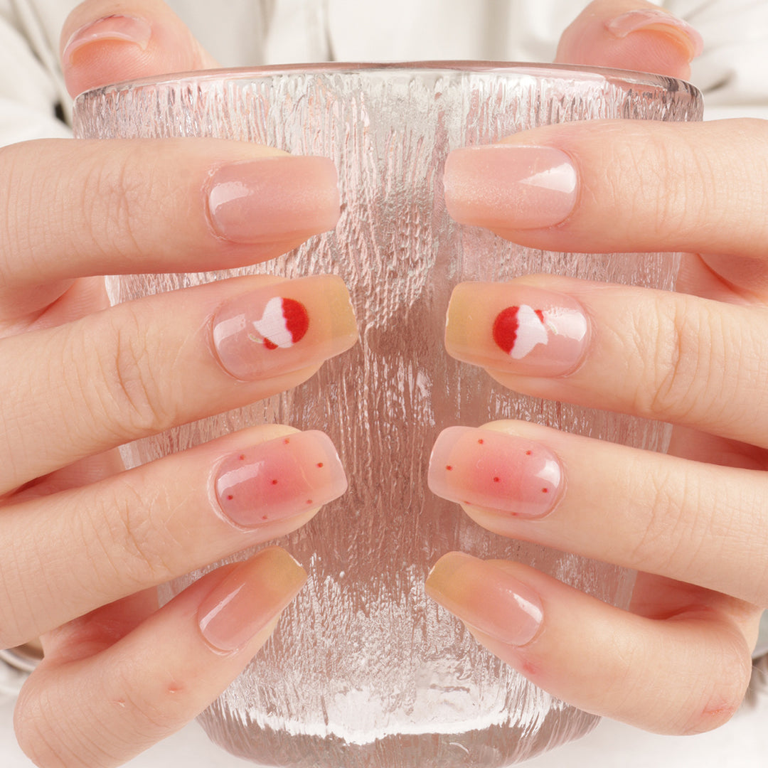 Artistic Fruit-Inspired Press-On Nail Tips Bowlift