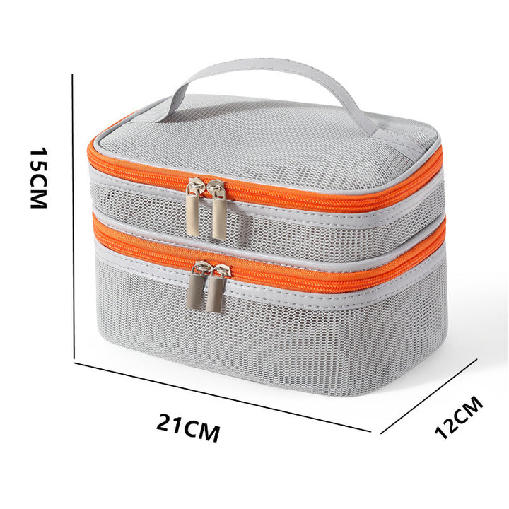 Dual Compartment Makeup Organizer Case Bowlift