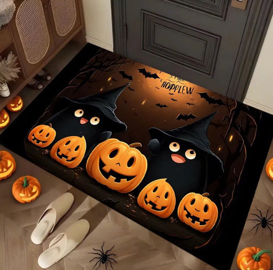 Halloween-Themed Decorative Welcome Mat