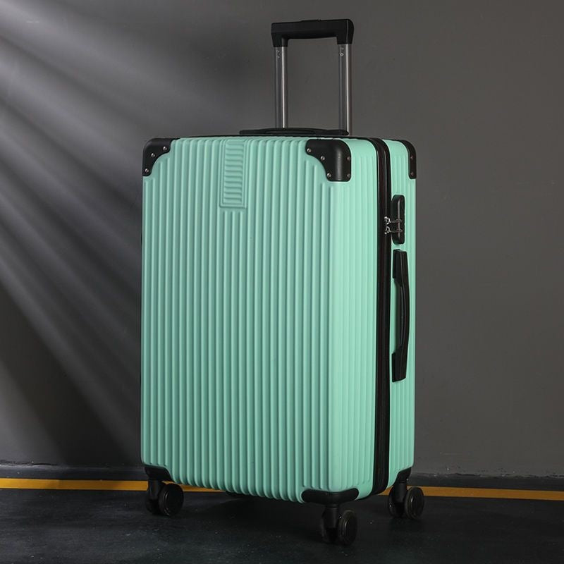 Hard shell suitcase with 360-degree wheel system and integrated safety feature Bowlift