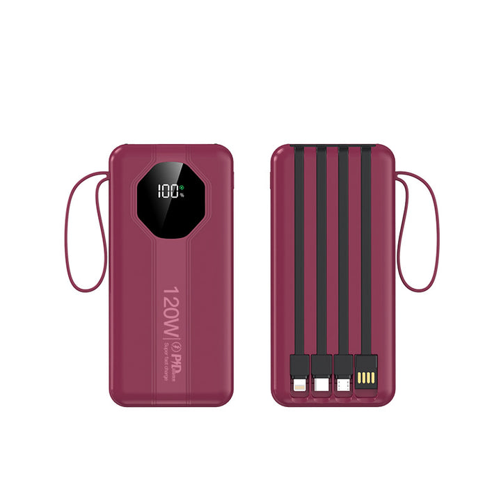 High-performance power bank with smart charging and digital charge level display Bowlift
