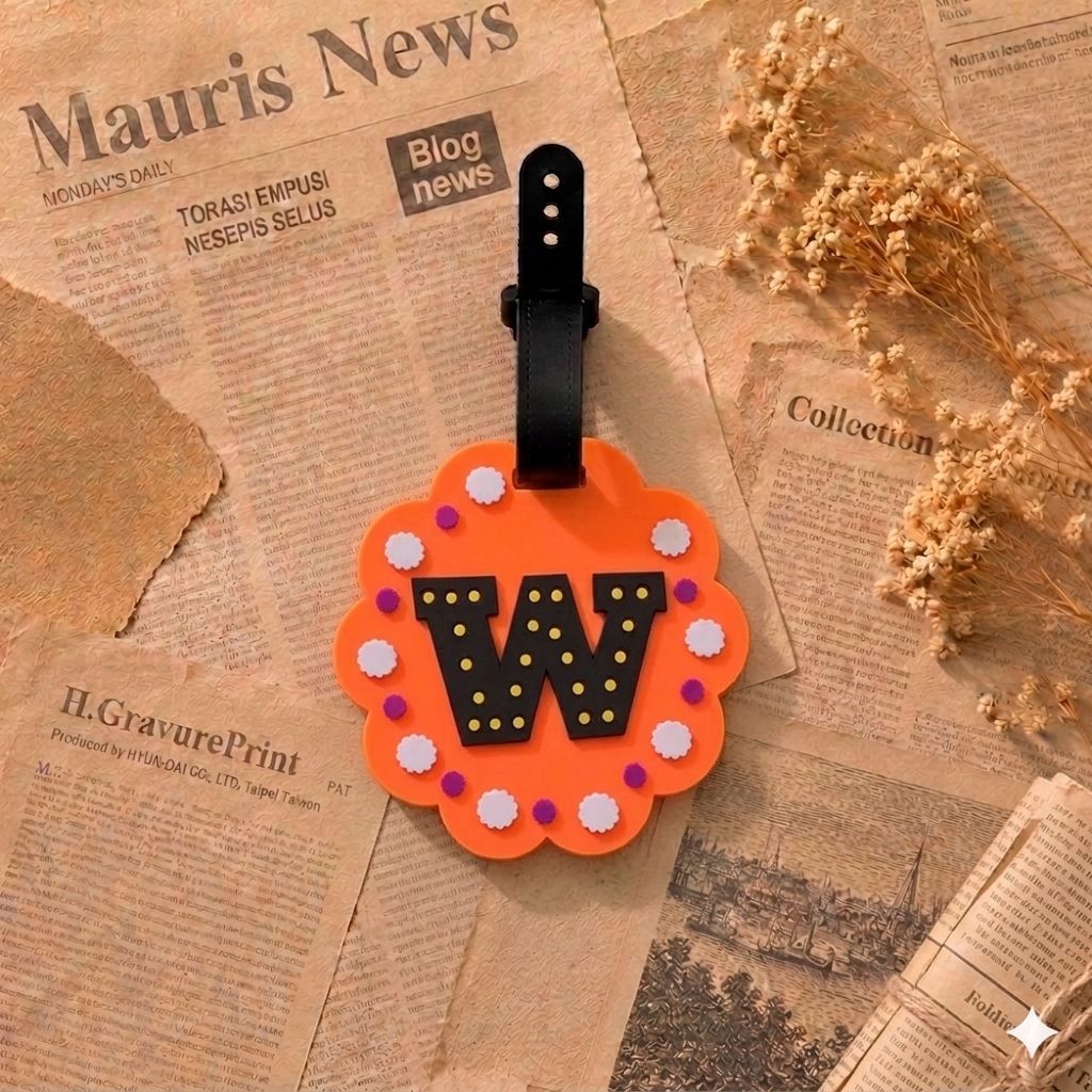 Customized Monogram Luggage Tag Bowlift