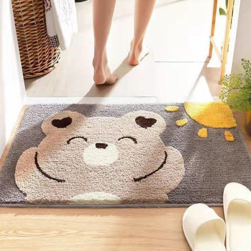Plush Bathroom Quote Mat