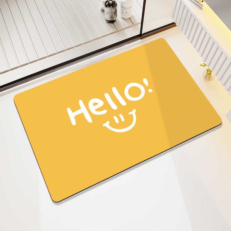 Playful Cartoon-Themed Bathroom Rug Bowlift