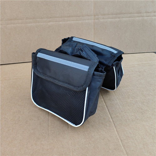 compact waterproof bicycle handlebar bag with reflective safety strip and quick release mount Bowlift