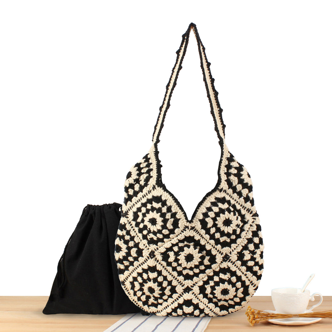 Handbag in modern crochet pattern Bowlift