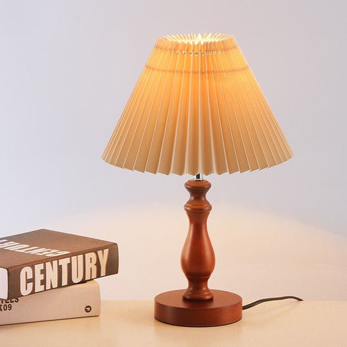 Pleated Shade Accent Table Lamp