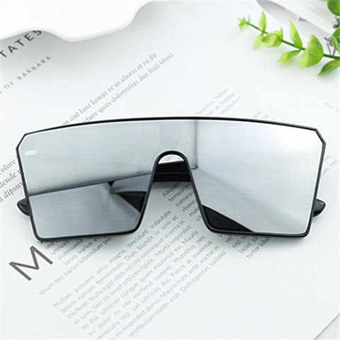 Women Oversized Shield Sunglasses Bowlift