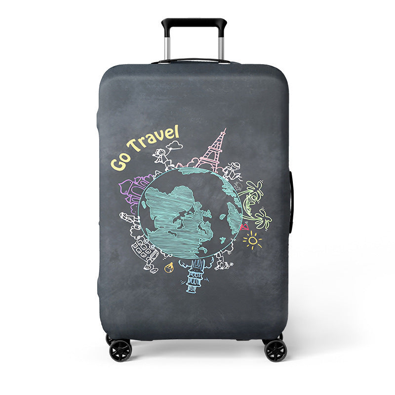 Heart-Patterned Hard Shell Luggage Bowlift