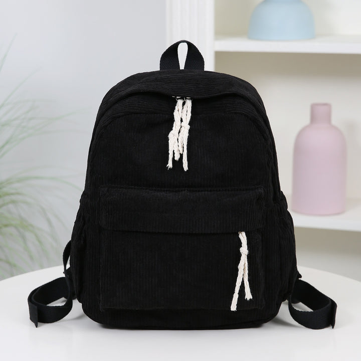 Corduroy Multi-Pocket Backpack Bowlift