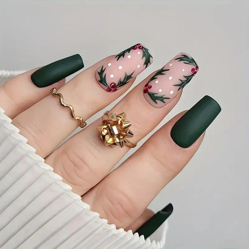 Artistic Winter-Themed Nail Art Bowlift