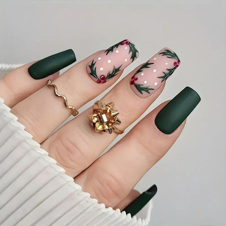 Artistic Winter-Themed Nail Art Bowlift