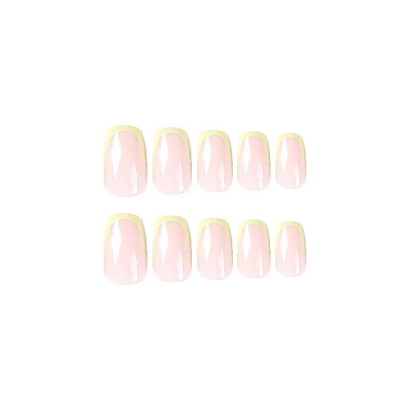 Artistic nail extensions with elegant French tip and modern accents Bowlift