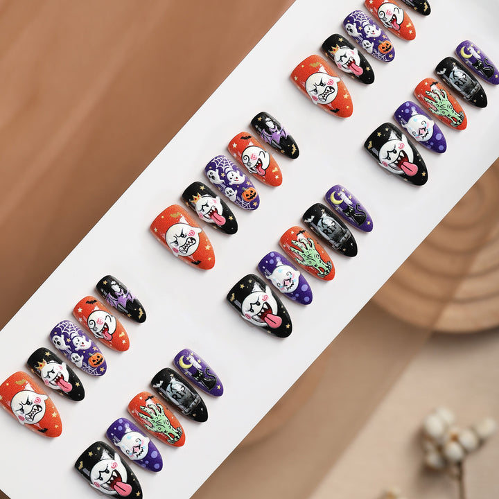 Creative Halloween Art Nail Set Bowlift