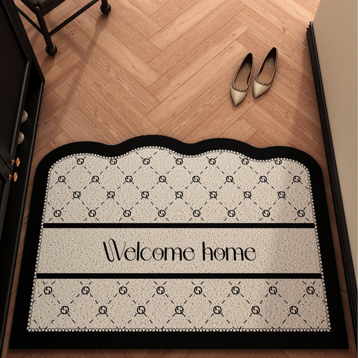 Floral-Themed Welcome Mat Bowlift