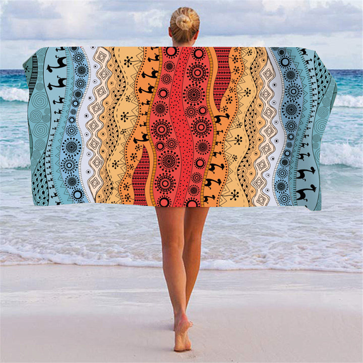 Beach towel with creative dollar design Bowlift