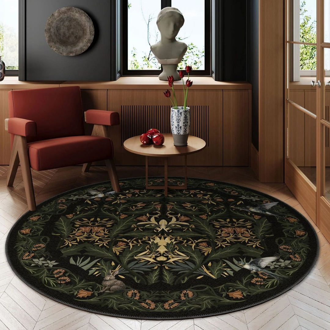 Artistic Floral Area Rug