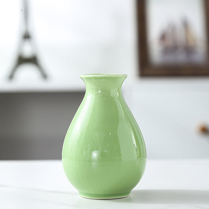 Contemporary Teardrop-Shaped Ceramic Decor Bowlift