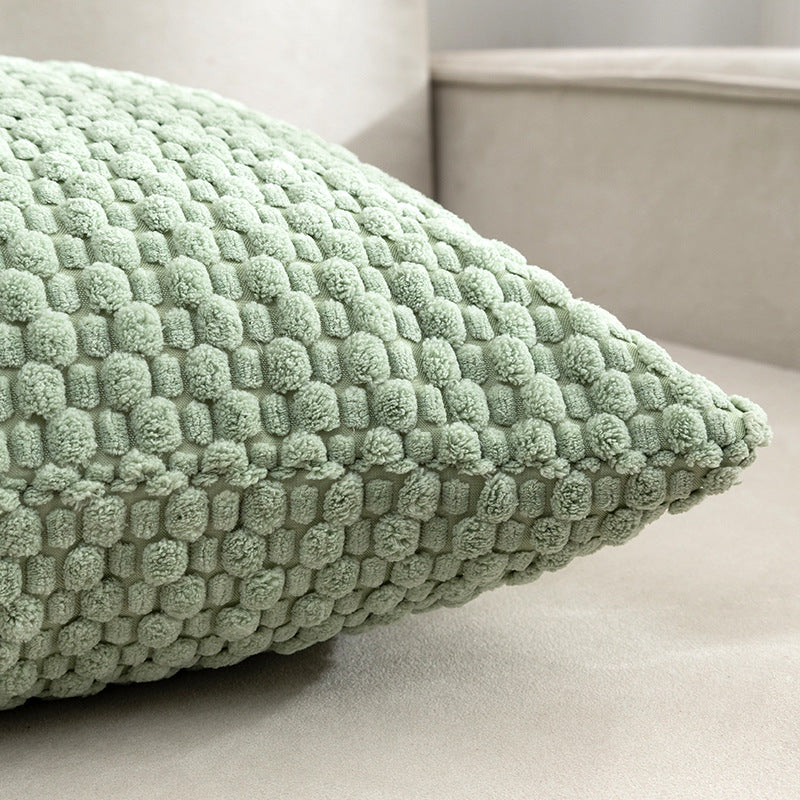Decorative Plush Chunky Waffle Texture Throw Pillow Cover Bowlift