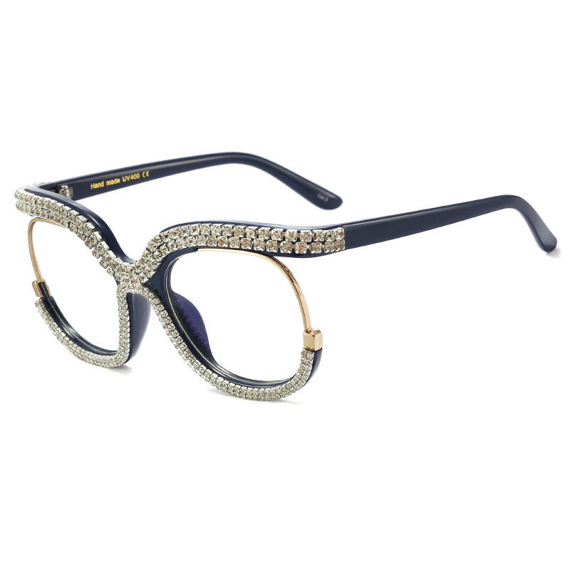 Ladies Glamorous Designer Sunglasses with Sparkling Frame Bowlift