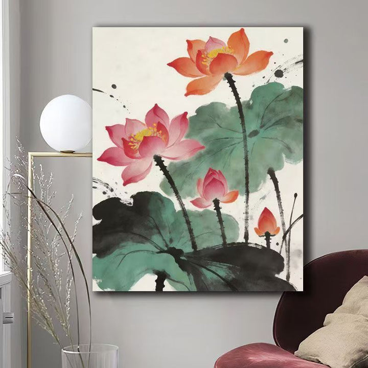 Elegant Floral Canvas Artwork Bowlift