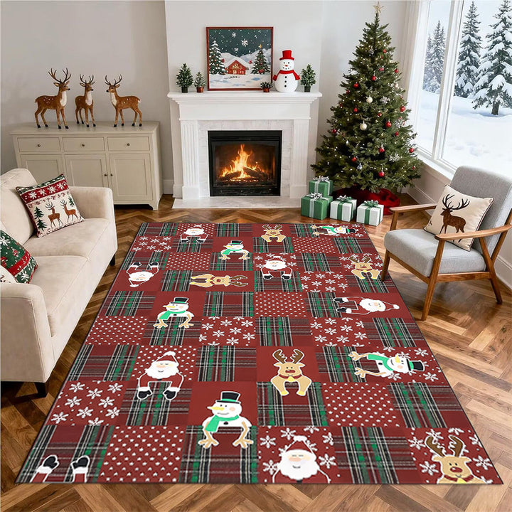 Christmas-Themed Decorative Area Rug Bowlift