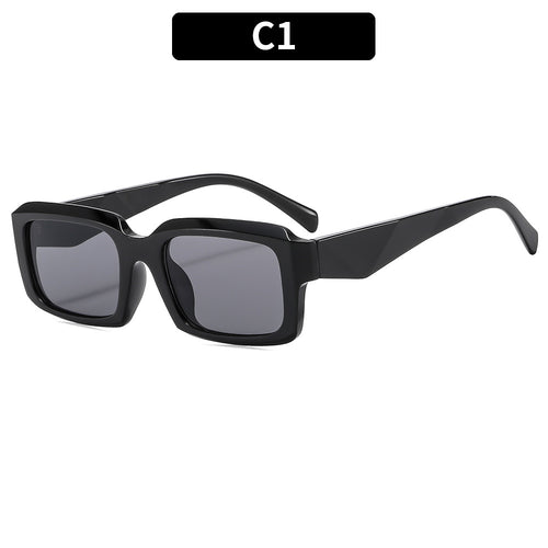 Bold Rectangle Frame Sunglasses