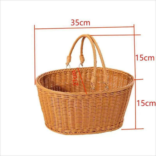 Handcrafted Natural Woven Storage Basket Bowlift