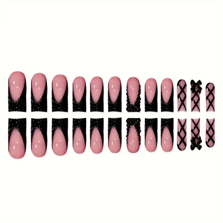 Glamorous Luxury Press-On Nails Set Bowlift