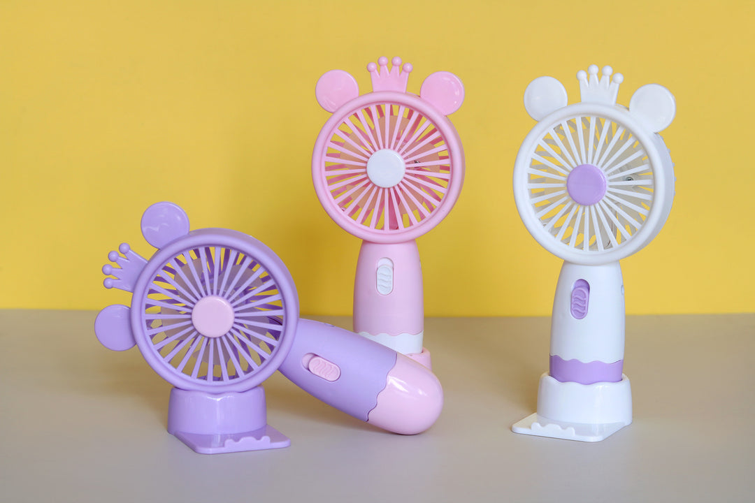 Unisex Portable Mini Fan with Animal Ear Design Bowlift