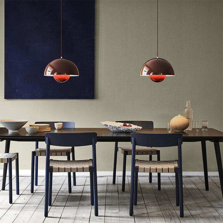 Scandinavian Pendant Light - Elegant 1-Light Semi-Round Lighting for Living Room and Bedroom | Bowlift