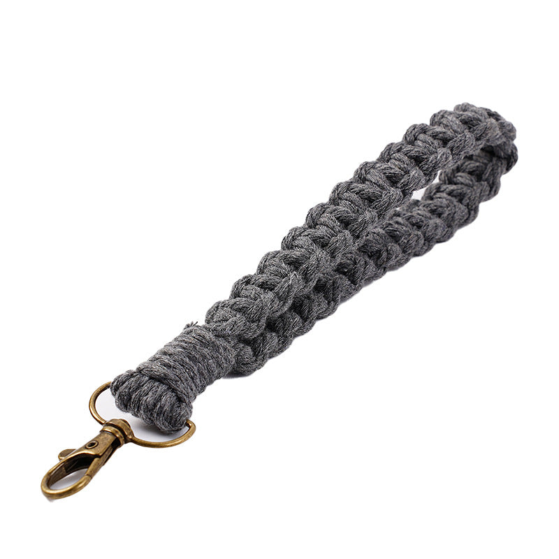 Handwoven Macrame Keychain Holder Bowlift
