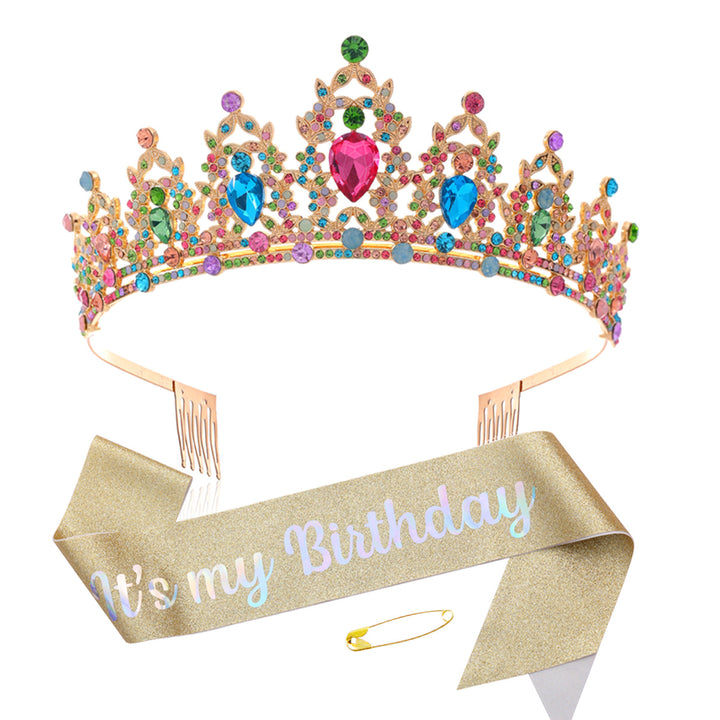 Women's black embellished tiara with elegant design Bowlift
