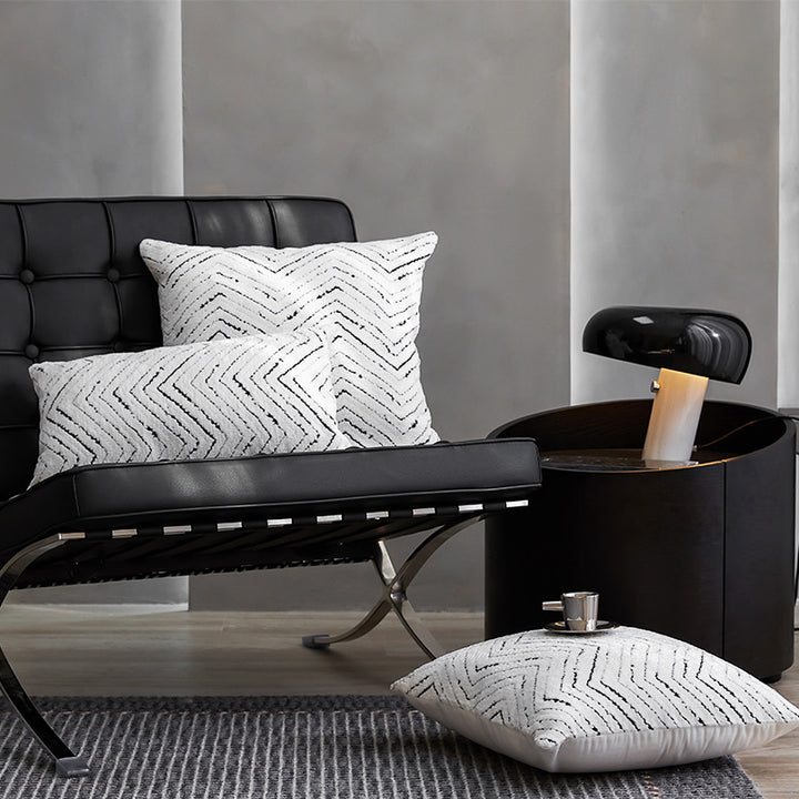 Textured Geometric Throw Pillow