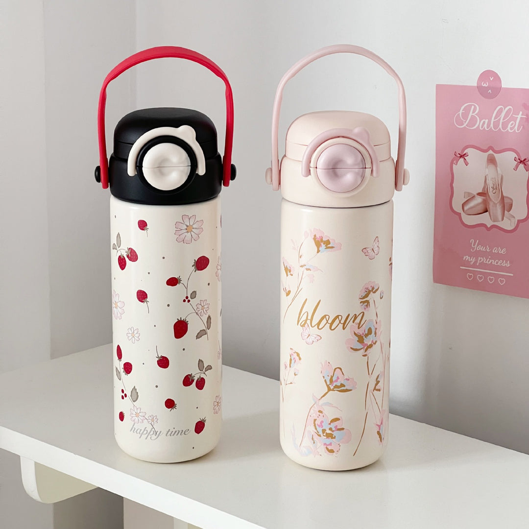 Ladies Insulated Motivational Water Bottle Bowlift