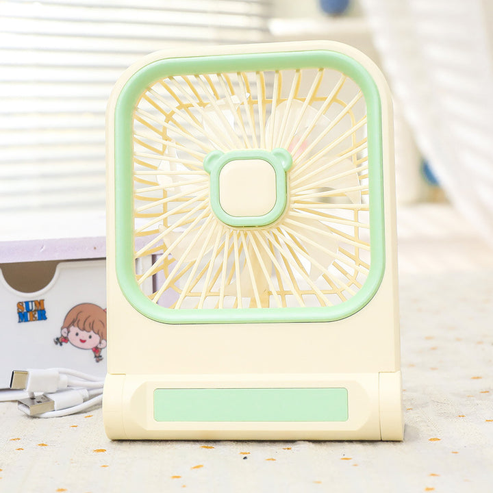 Portable Mini Table Fan with Multifunctional USB Connection Bowlift