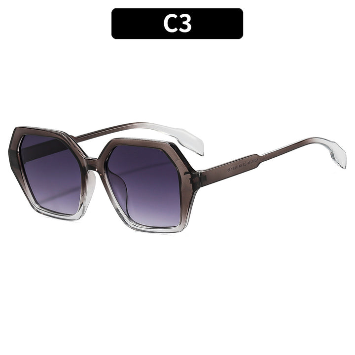 Artistic Oversized Hexagonal Sunglasses