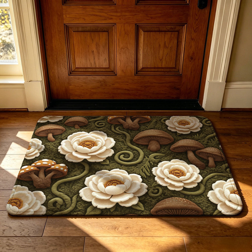 Decorative Football-Themed Area Mat