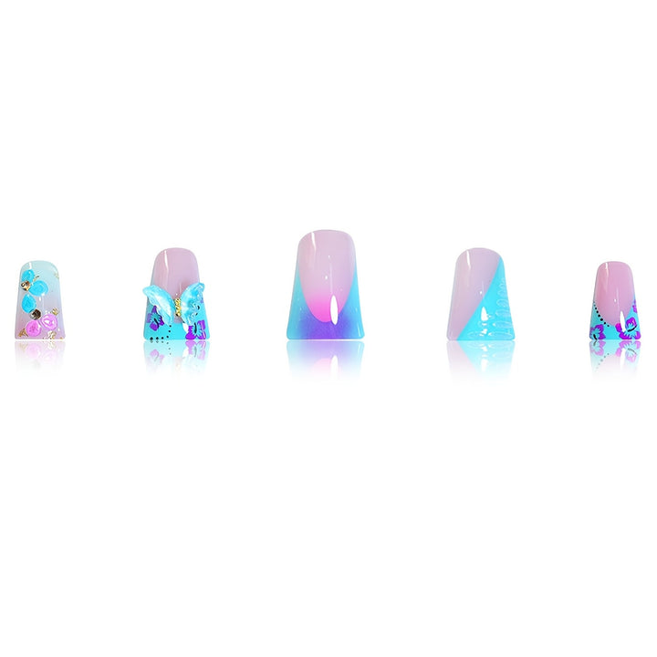 Artistic Butterfly Nail Enhancements Bowlift