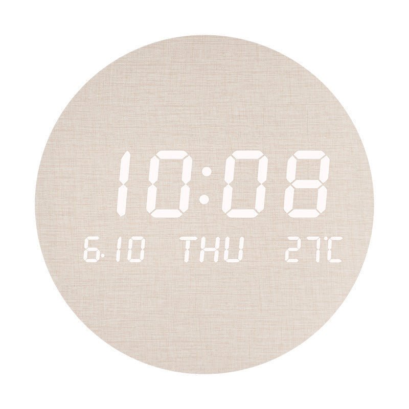 Elegant table clock in modern wood design Bowlift
