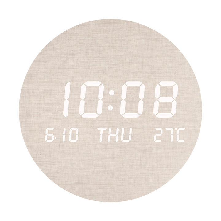 Elegant table clock in modern wood design Bowlift