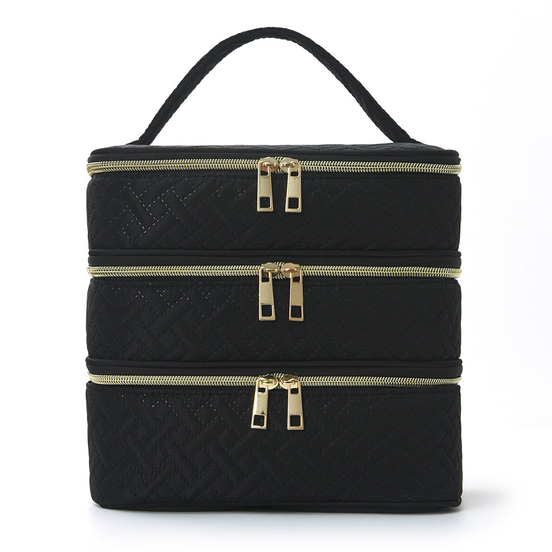 Cosmetic organizer bag with multiple compartments Bowlift