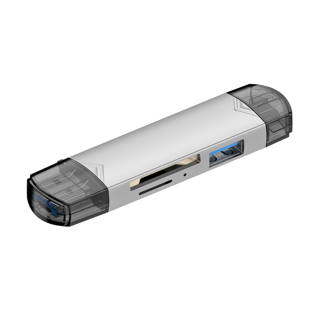 Multi-Format Memory Card Reader with USB-C and USB Compatibility Bowlift